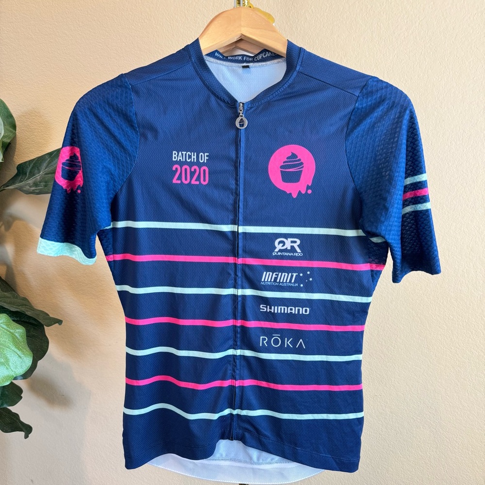 Cupcke Cartel Men’s M Cycling Jersey Blue Short Sleeve Full Zip Batch of 2020